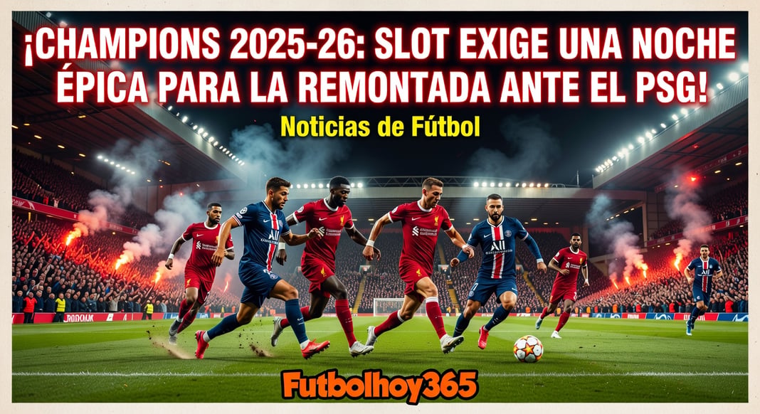 Champions League 2025-26: Arne Slot dice que Liverpool necesita una ‘noche muy especial’ para remontar al PSG