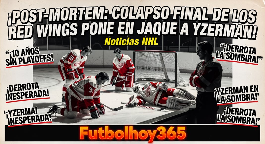 Post-mortem: Colapso final de temporada de los Red Wings de Detroit genera dudas para la gerencia de Steve Yzerman