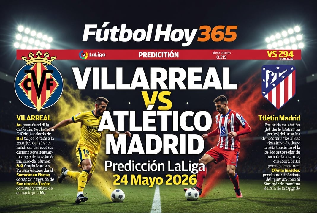 Villarreal vs Atletico Madrid Prediccion LaLiga 24 Mayo 2026