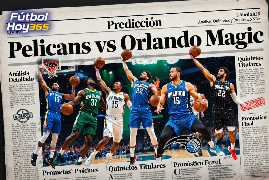 Predicción Pelicans vs Orlando Magic 5 Abril 2026 Análisis, Quintetos y Pronóstico NBA