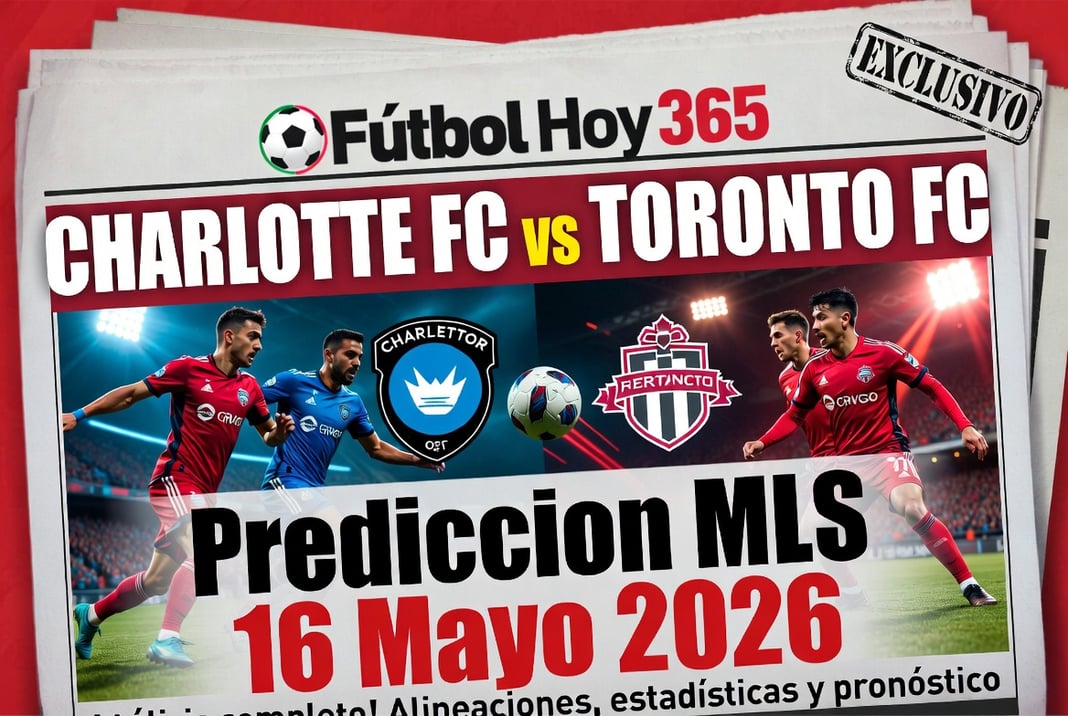 Charlotte FC vs Toronto FC Prediccion MLS 16 Mayo 2026