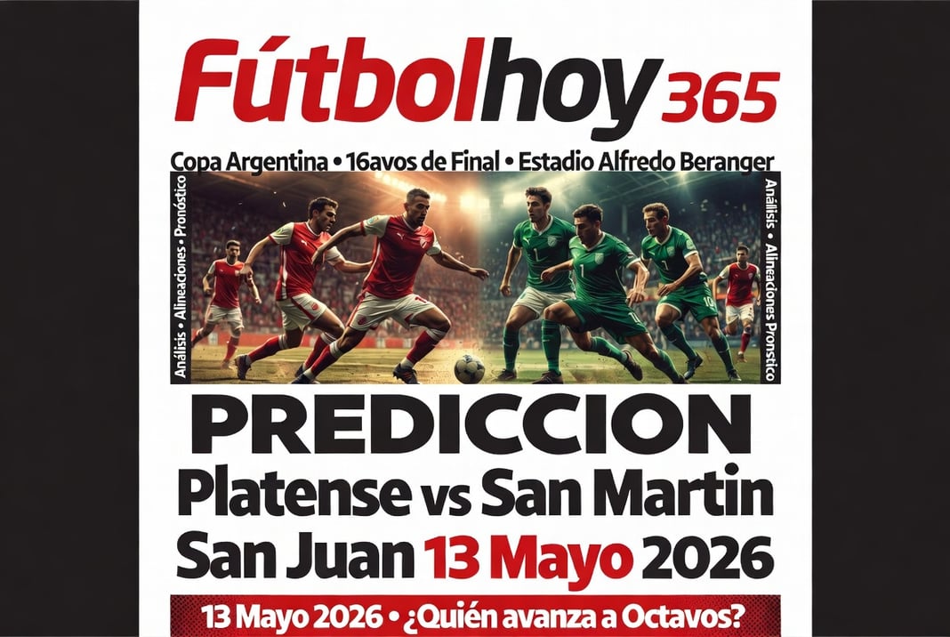 Prediccion Platense vs San Martin San Juan 13 Mayo 2026