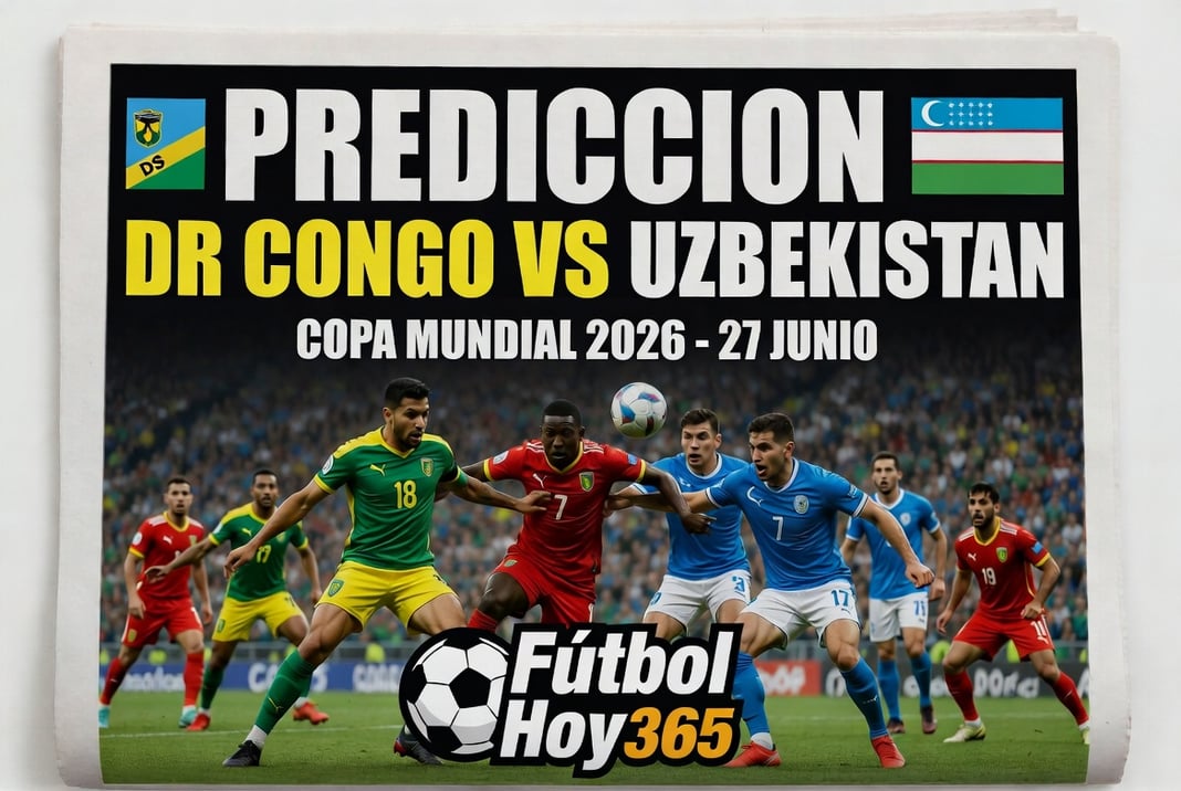 Prediccion DR Congo vs Uzbekistan Copa Mundial 2026 27 junio