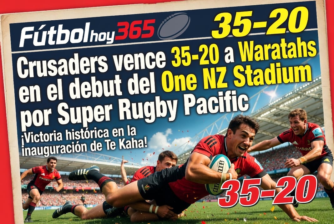 Crusaders vence 35-20 a Waratahs en el debut del One NZ Stadium por Super Rugby Pacific
