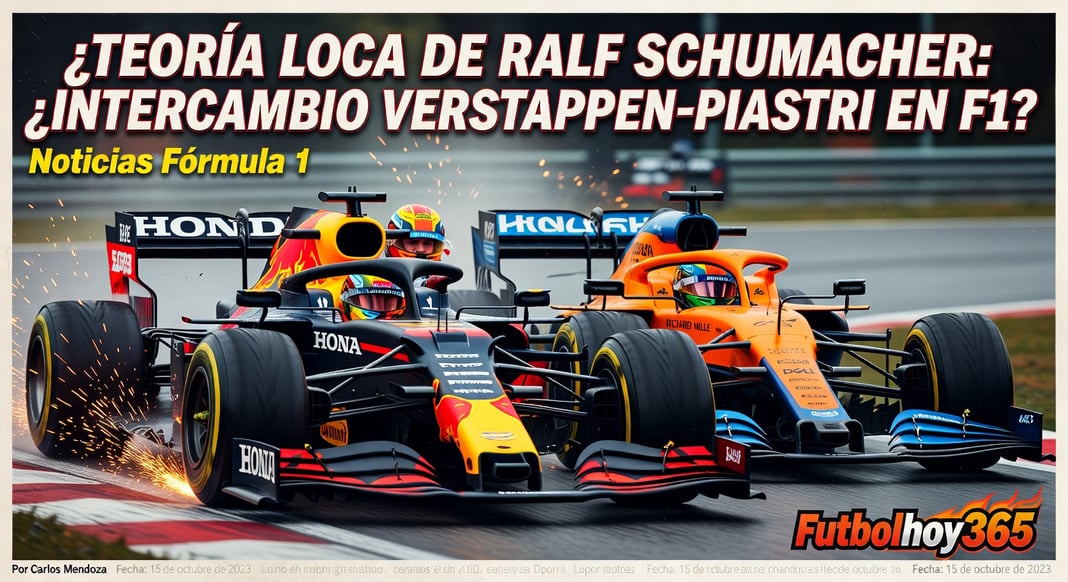 Teoría loca de Ralf Schumacher: ¿Intercambio entre Max Verstappen y Oscar Piastri en F1?