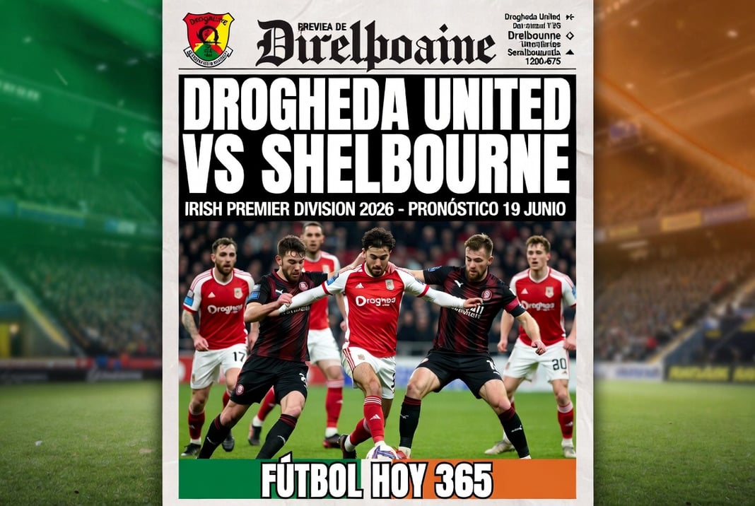 Drogheda United vs Shelbourne Irish Premier Division 2026 Pronóstico 19 Junio