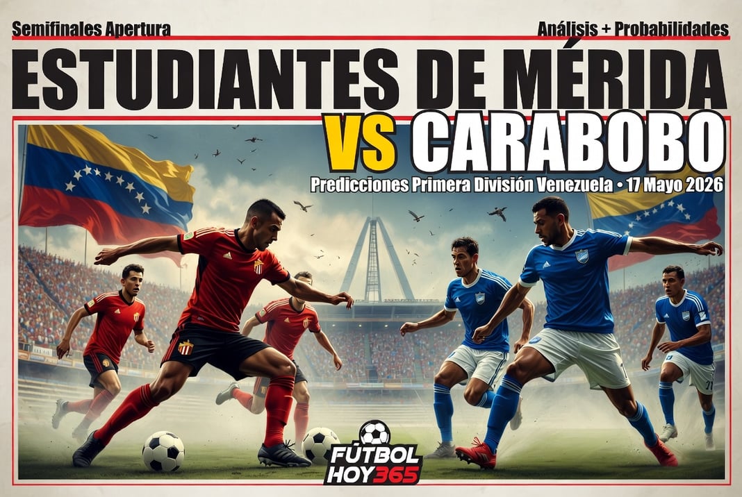 Estudiantes de Mérida vs Carabobo Predicciones Primera División Venezuela 17 Mayo 2026