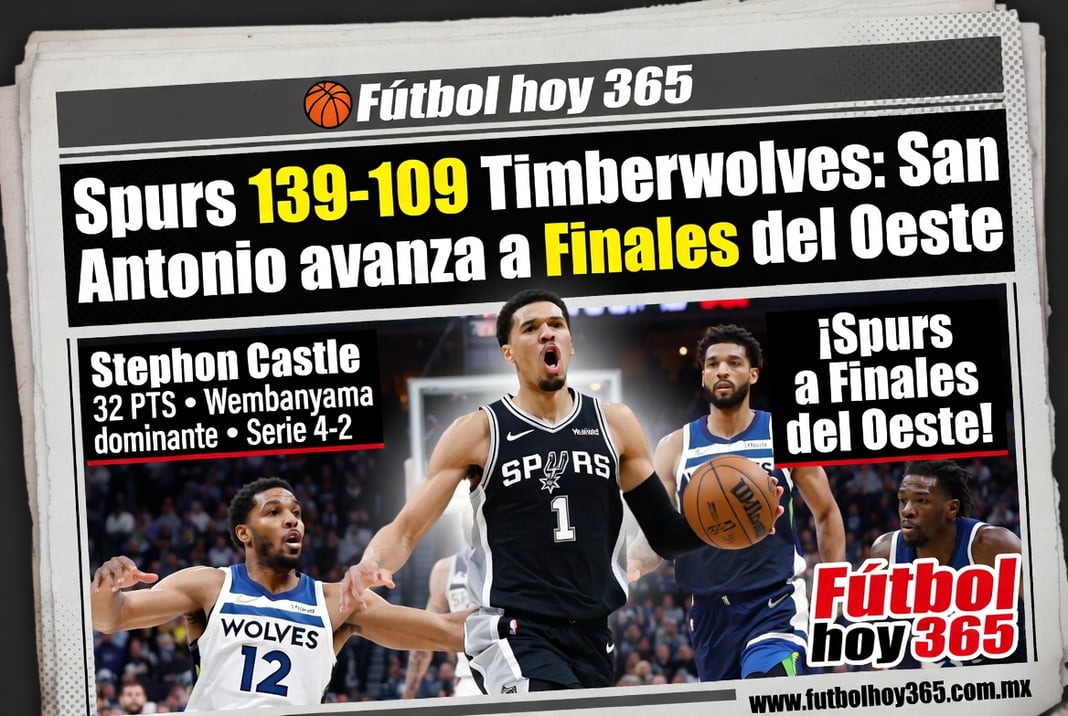 Spurs 139-109 Timberwolves San Antonio avanza a Finales del Oeste