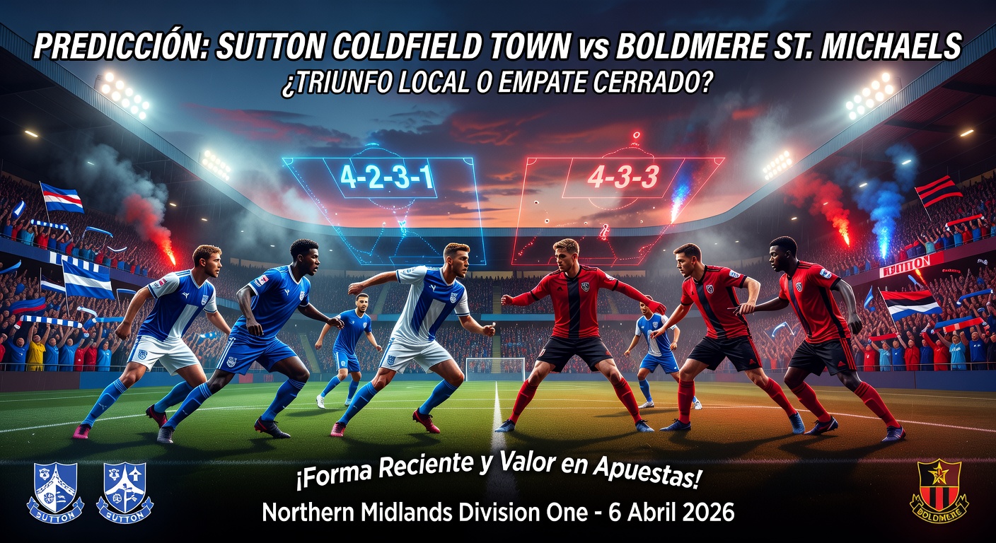 Sutton Coldfield Town vs Boldmere St. Michaels Pronóstico / Prediction