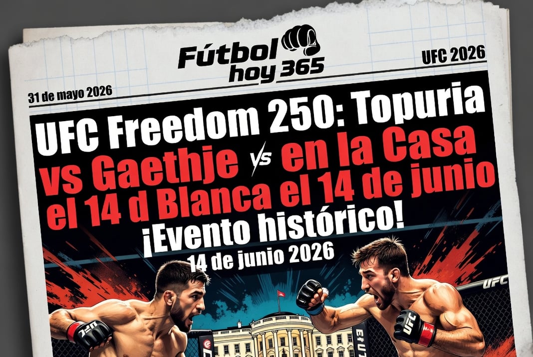UFC Freedom 250 Topuria vs Gaethje en la Casa Blanca el 14 de junio