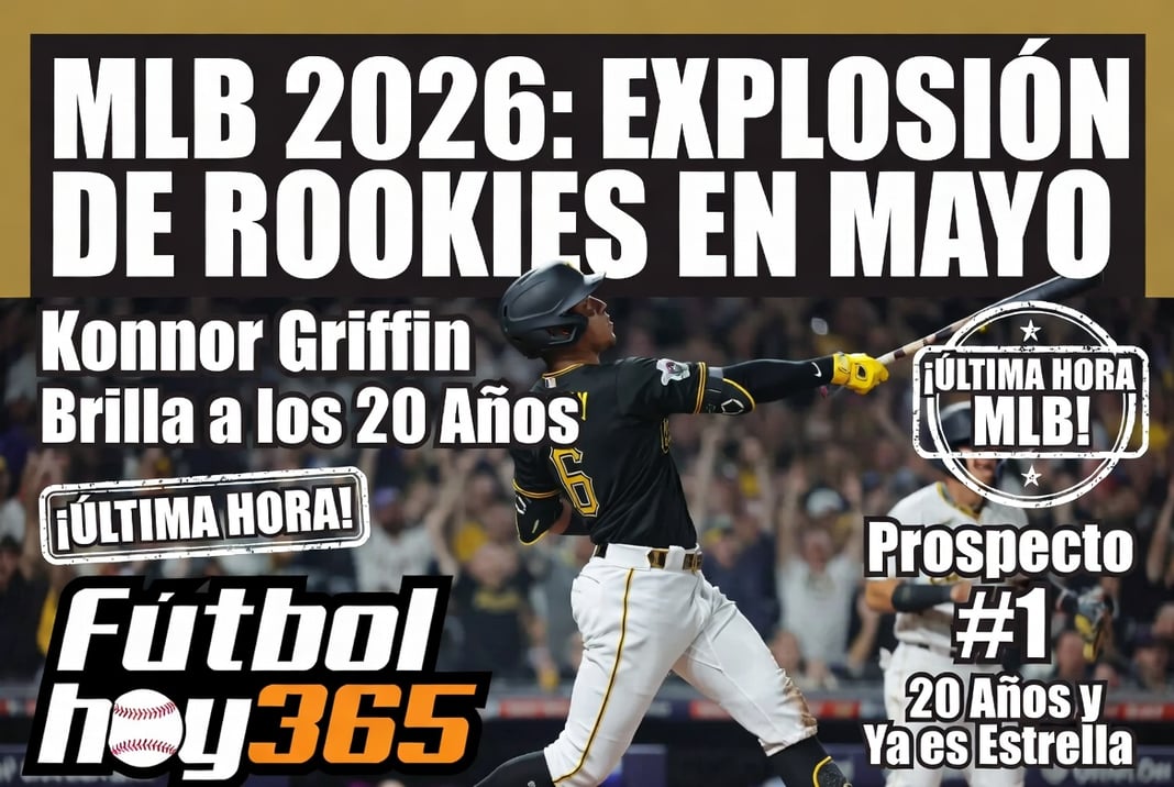 MLB 2026 Explosión de Rookies en Mayo – Konnor Griffin Brilla a los 20 Años