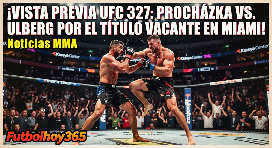 Vista Previa UFC 327: Procházka vs. Ulberg por el Título Vacante en Miami