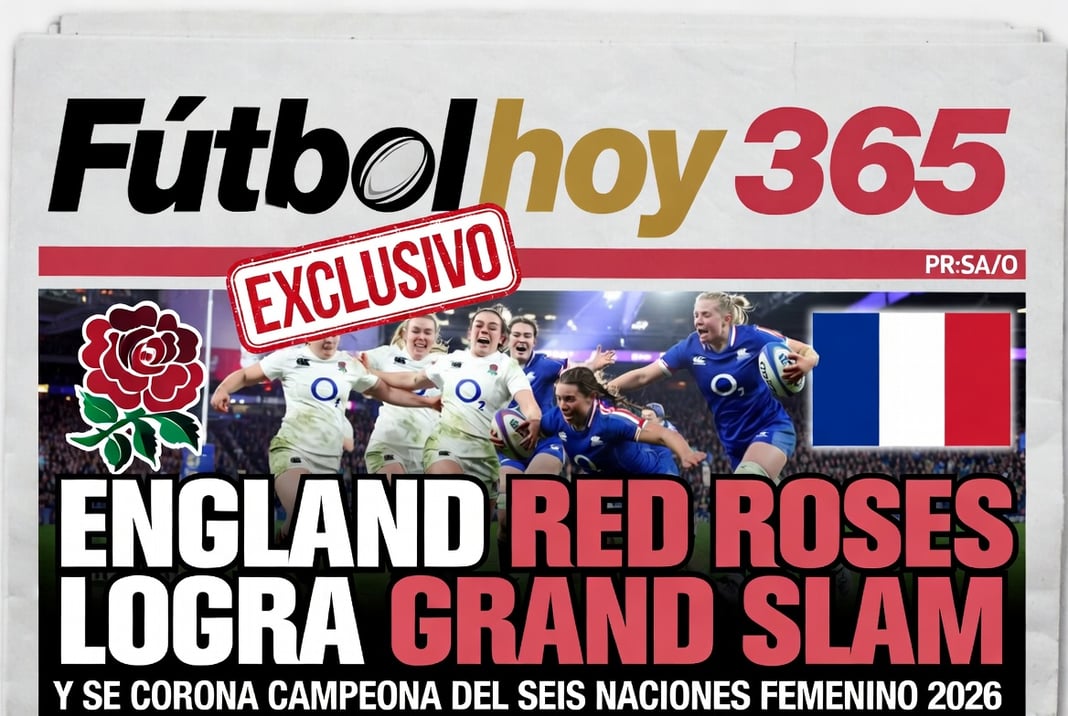 England Red Roses logra Grand Slam y se corona campeona del Seis Naciones Femenino 2026