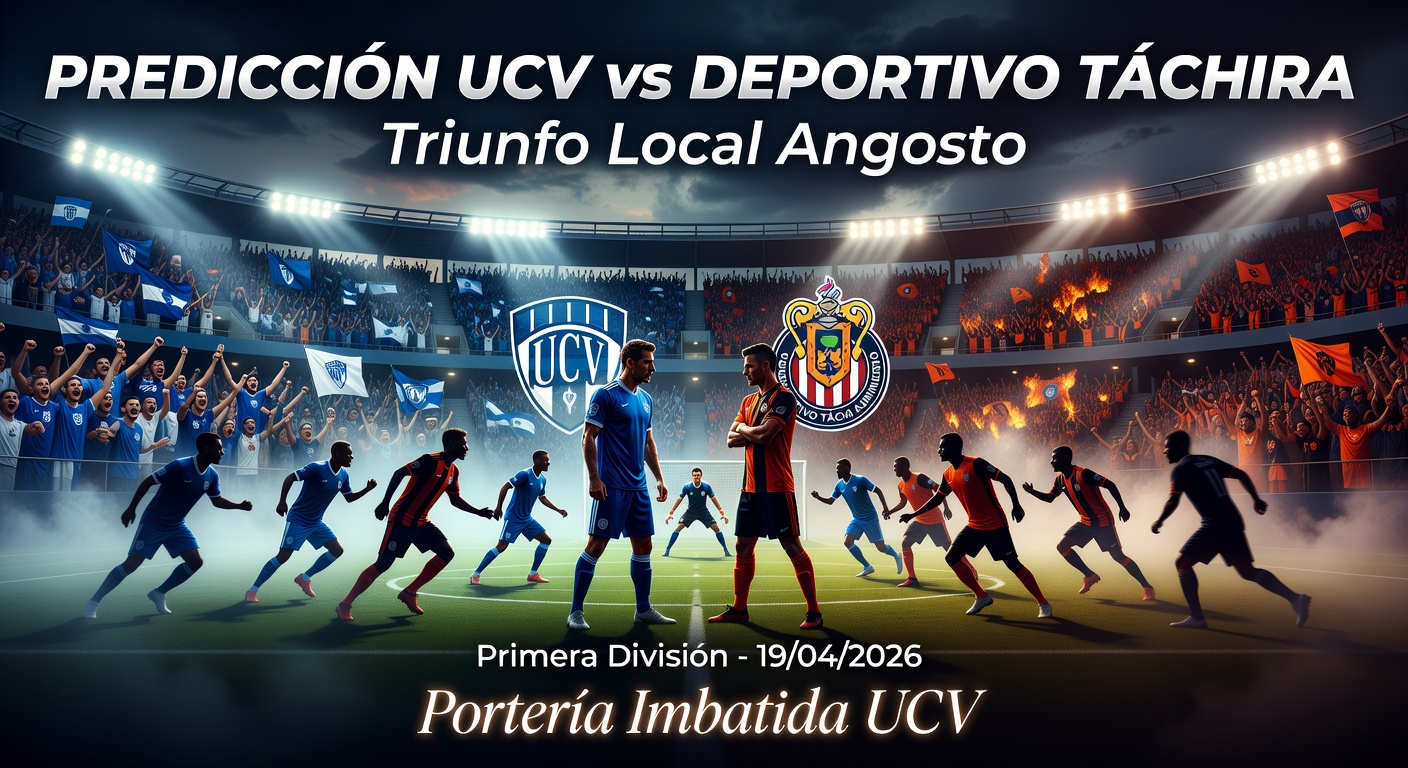 UCV vs Deportivo Tachira FC Pronóstico / Prediction