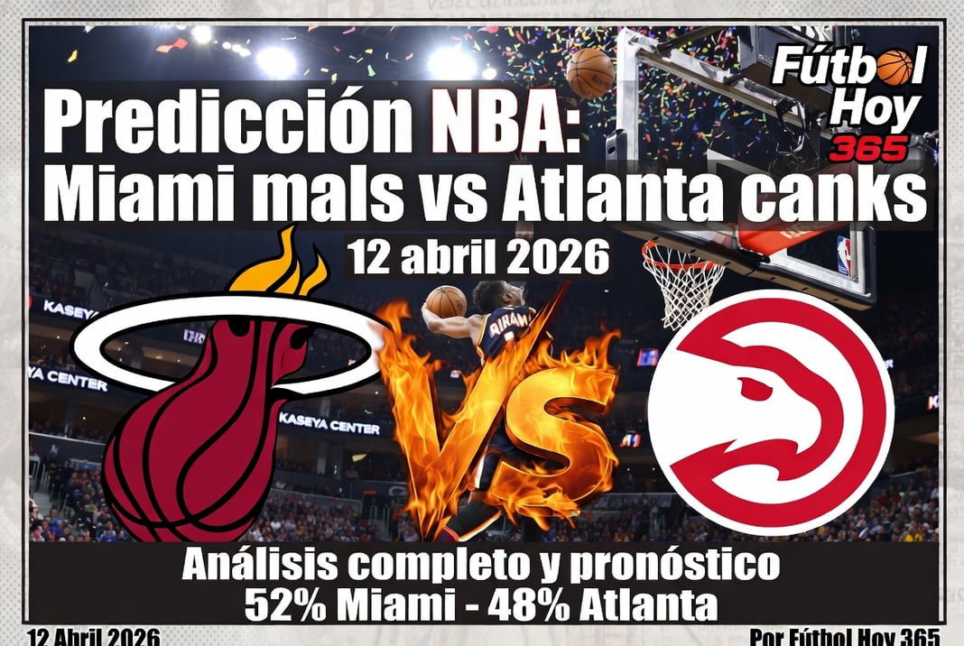 Predicción NBA Miami Heat vs Atlanta Hawks 12 abril 2026