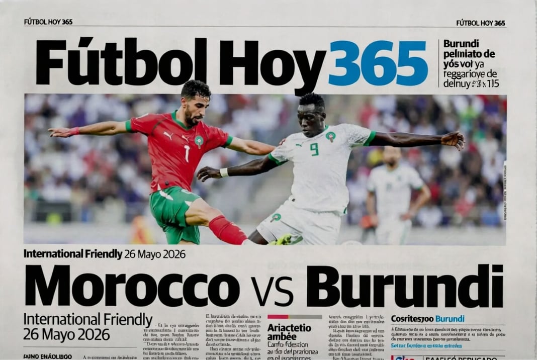 Morocco vs Burundi International Friendly 26 Mayo 2026