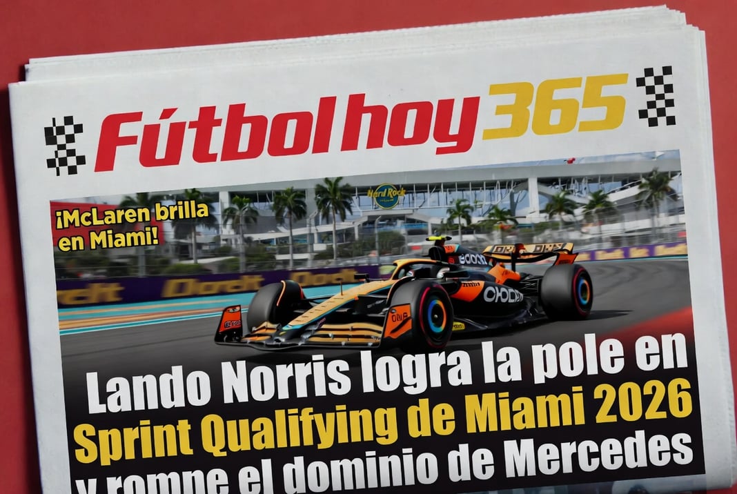 Lando Norris logra la pole en Sprint Qualifying de Miami 2026 y rompe el dominio de Mercedes