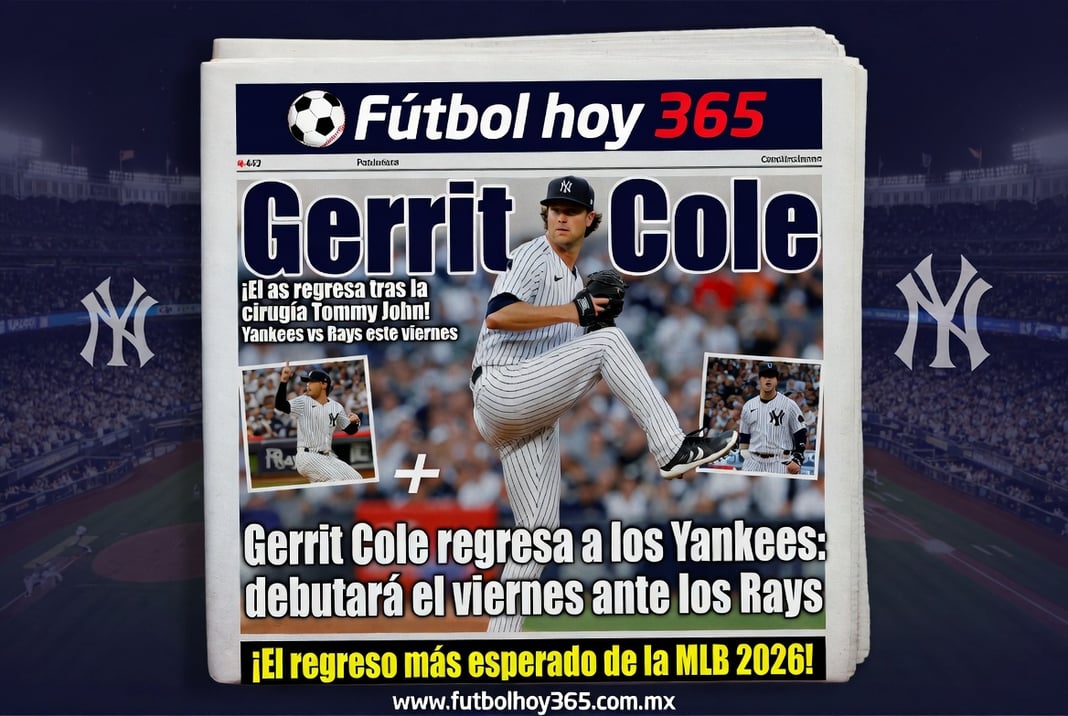Gerrit Cole regresa a los Yankees debutará el viernes ante los Rays