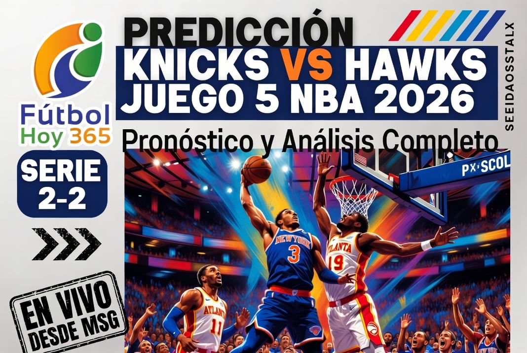Predicción Knicks vs Hawks Juego 5 NBA 2026 Pronóstico y Análisis Completo