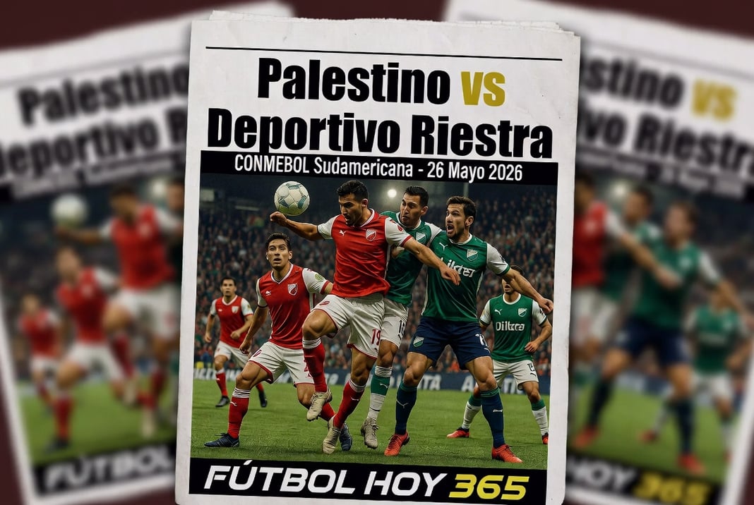 Palestino vs Deportivo Riestra CONMEBOL Sudamericana 26 Mayo 2026