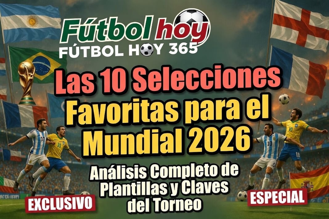 Las 10 Selecciones Favoritas para el Mundial 2026 Análisis Completo de Plantillas y Claves del Torneo