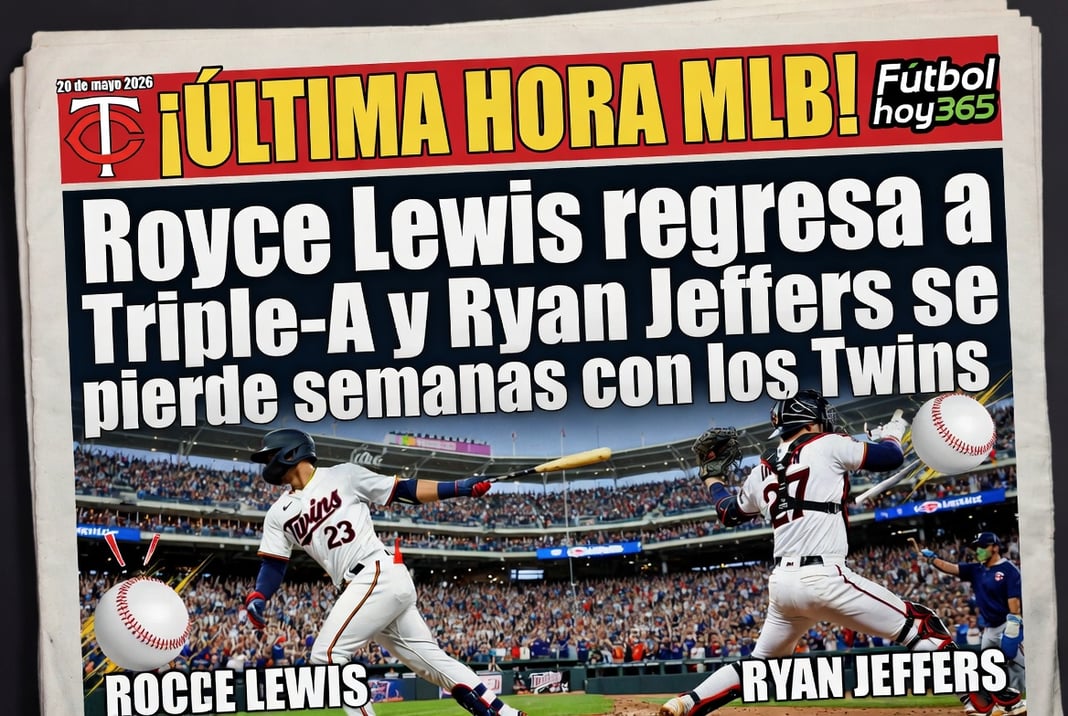 Royce Lewis regresa a Triple-A y Ryan Jeffers se pierde semanas con los Twins
