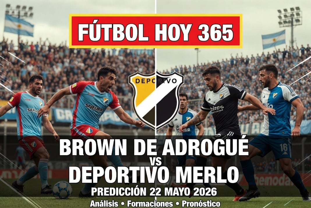 Brown de Adrogué vs Deportivo Merlo Predicción 22 Mayo 2026