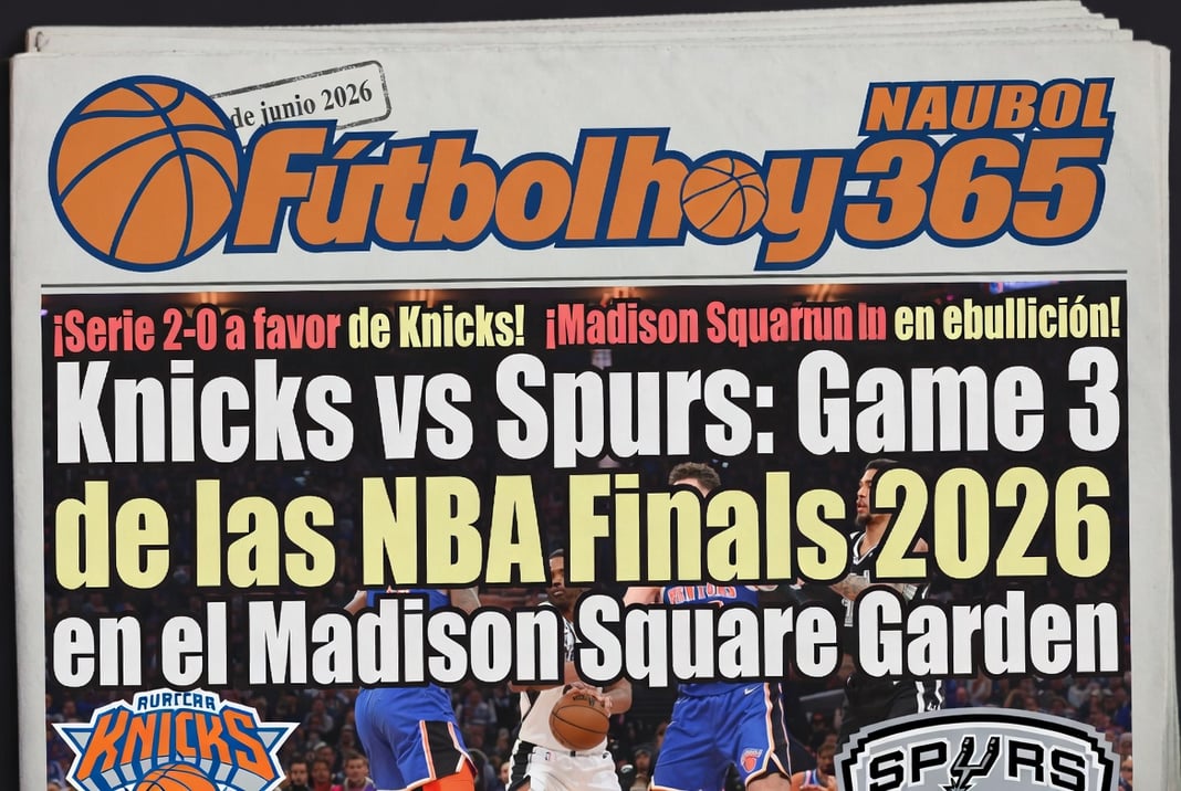 Knicks vs Spurs Game 3 de las NBA Finals 2026 en el Madison Square Garden