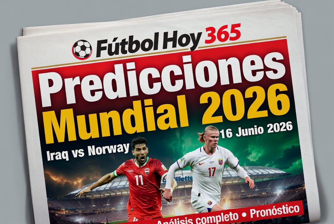 predicciones Mundial 2026 Iraq vs Norway 16 Junio 2026
