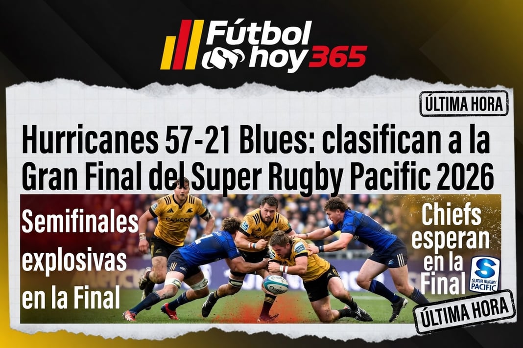 Hurricanes 57-21 Blues clasifican a la Gran Final del Super Rugby Pacific 2026