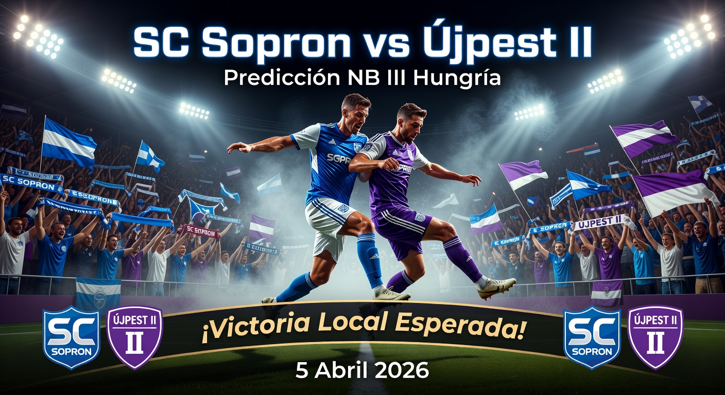 SC Sopron vs Újpest II Pronóstico / Prediction