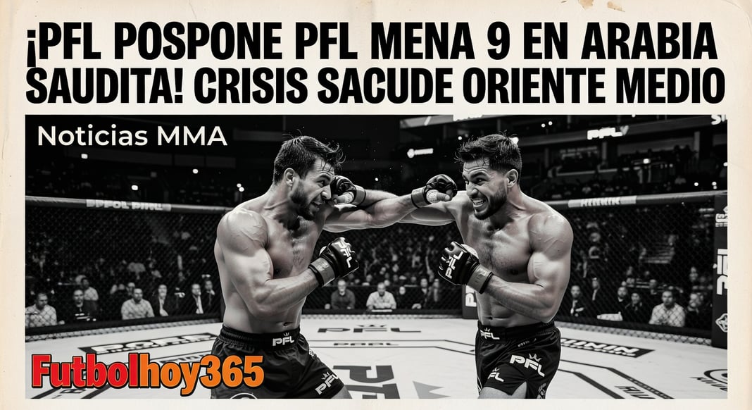 PFL Posponen Cartelera PFL MENA 9 en Arabia Saudita por Incertidumbre en Oriente Medio