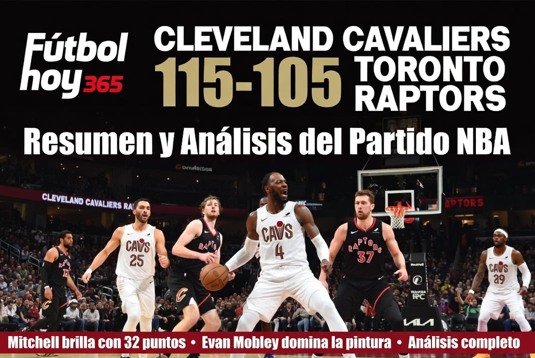 Cleveland Cavaliers 115-105 Toronto Raptors Resumen y Análisis del Partido NBA