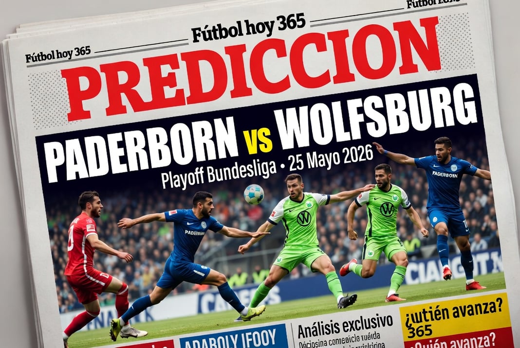 Prediccion Paderborn vs Wolfsburg Playoff Bundesliga 25 Mayo 2026