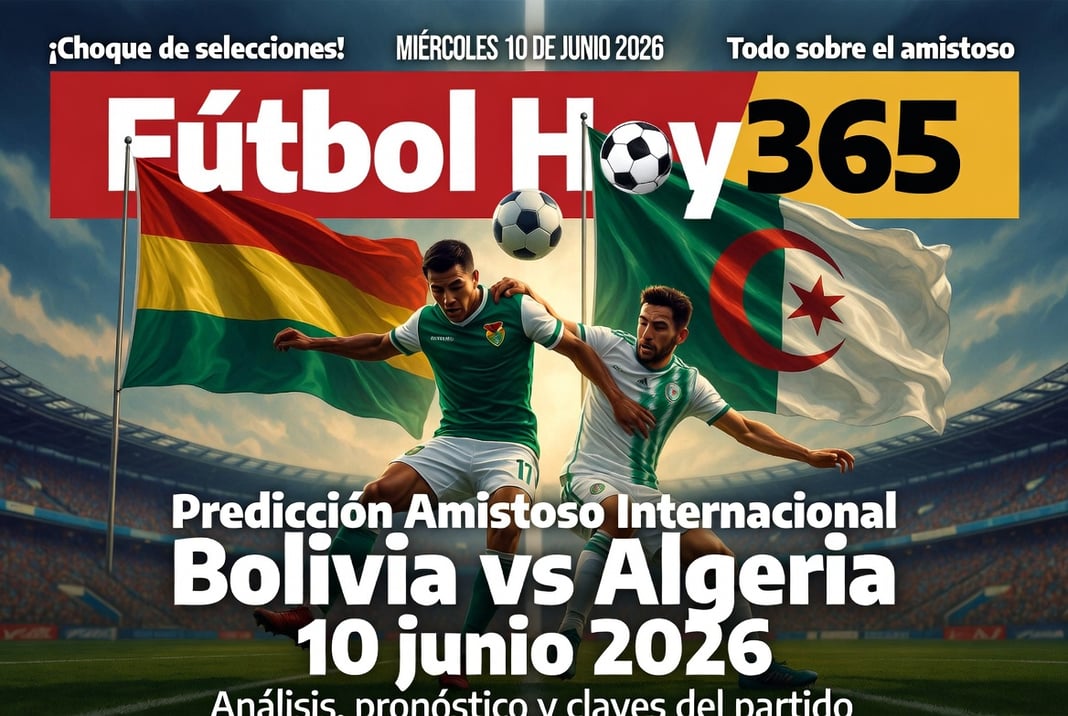 Prediccion Amistoso Internacional Bolivia vs Algeria 10 junio 2026