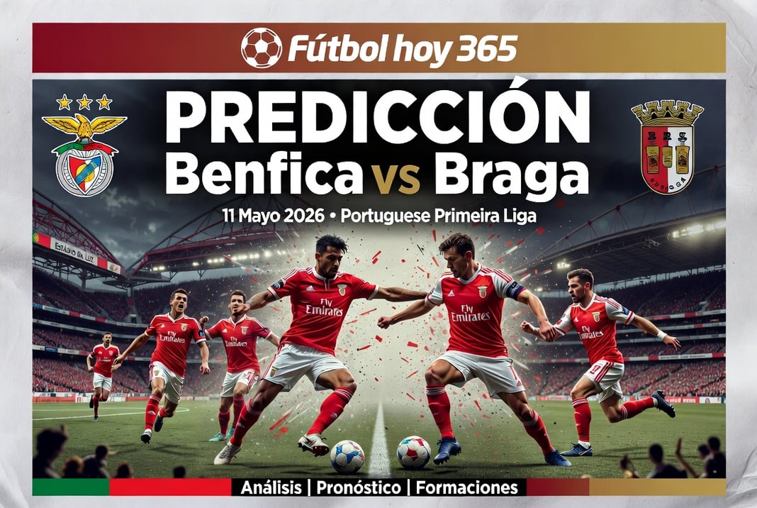 Prediccion Benfica vs Braga 11 Mayo 2026 Portuguese Primeira Liga