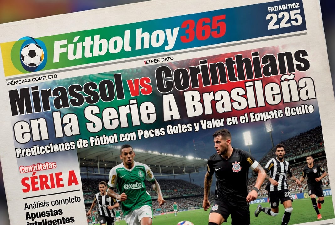 Mirassol vs Corinthians en la Serie A Brasileña Predicciones de Fútbol con Pocos Goles y Valor en el Empate Oculto