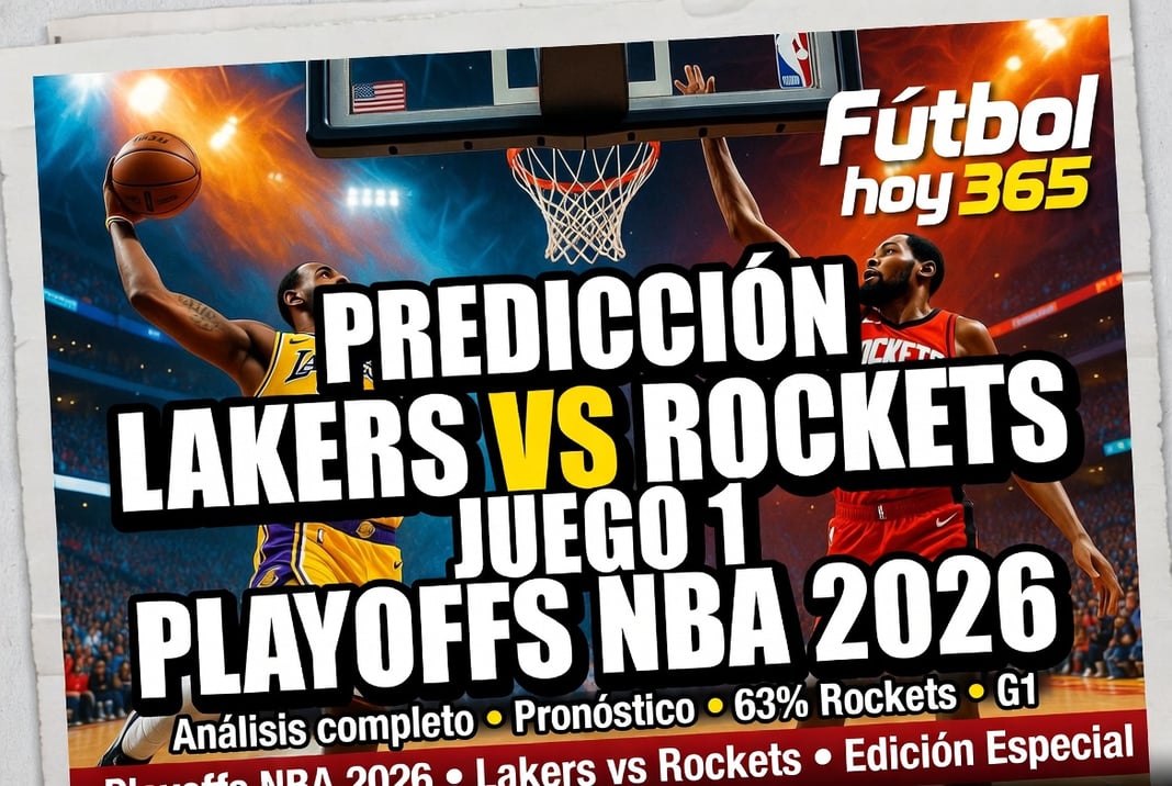 Predicción Lakers vs Rockets Juego 1 Playoffs NBA 2026 Análisis y pronóstico