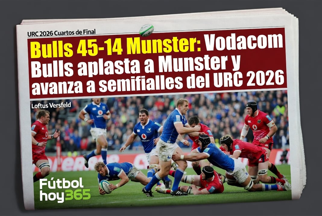Bulls 45-14 Munster Vodacom Bulls aplasta a Munster y avanza a semifinales del URC 2026