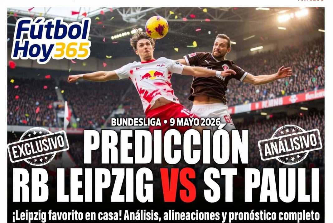 Prediccion RB Leipzig vs St Pauli Bundesliga 9 Mayo 2026