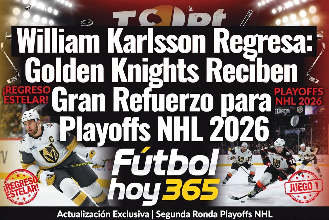 William Karlsson Regresa Golden Knights Reciben Gran Refuerzo para Playoffs NHL 2026
