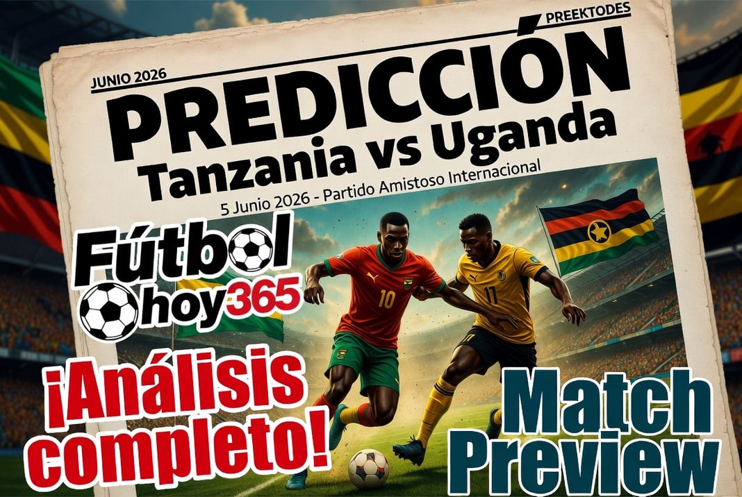 Prediccion Tanzania vs Uganda 5 Junio 2026 Partido Amistoso Internacional