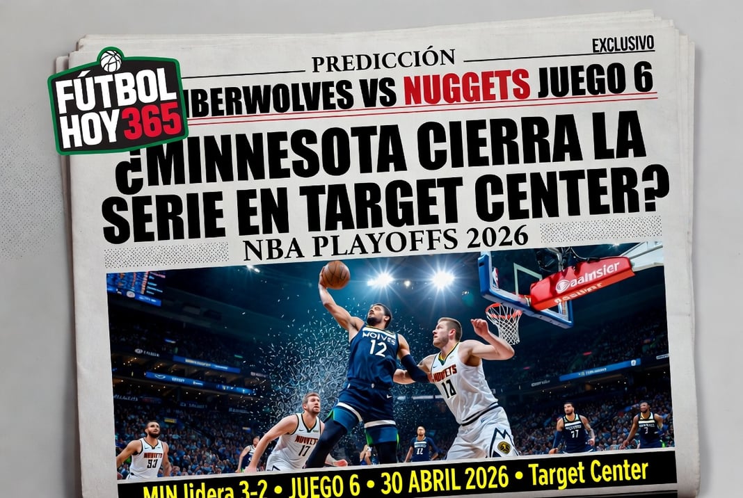 Predicción Timberwolves vs Nuggets Juego 6 ¿Minnesota cierra la serie en Target Center NBA Playoffs 2026