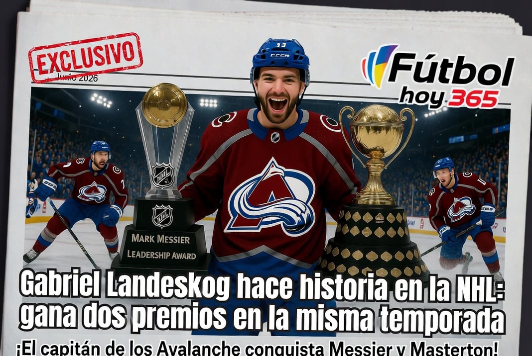 Gabriel Landeskog hace historia en la NHL gana dos premios en la misma temporada