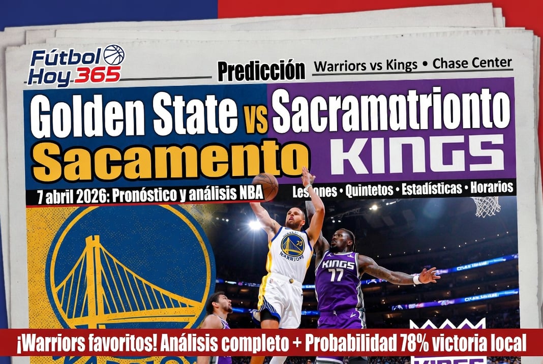 Predicción Golden State Warriors vs Sacramento Kings 7 abril 2026 Pronóstico y análisis NBA