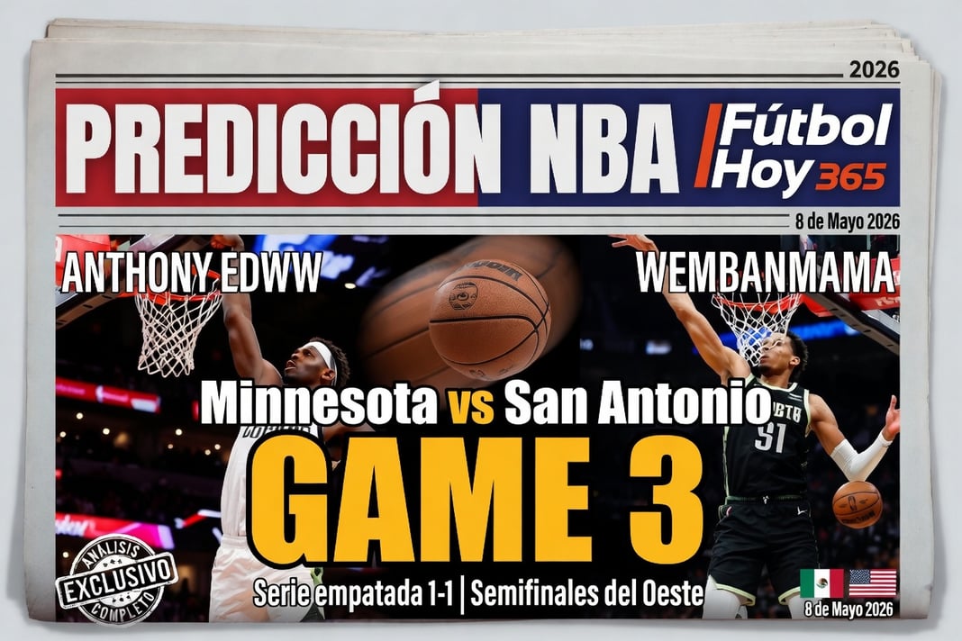 Predicción NBA 2026 Minnesota vs San Antonio Game 3
