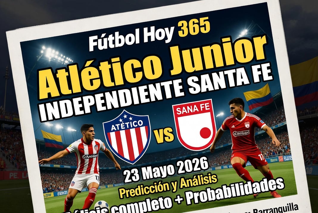 Atlético Junior vs Independiente Santa Fe 23 Mayo 2026 Prediccion y Analisis