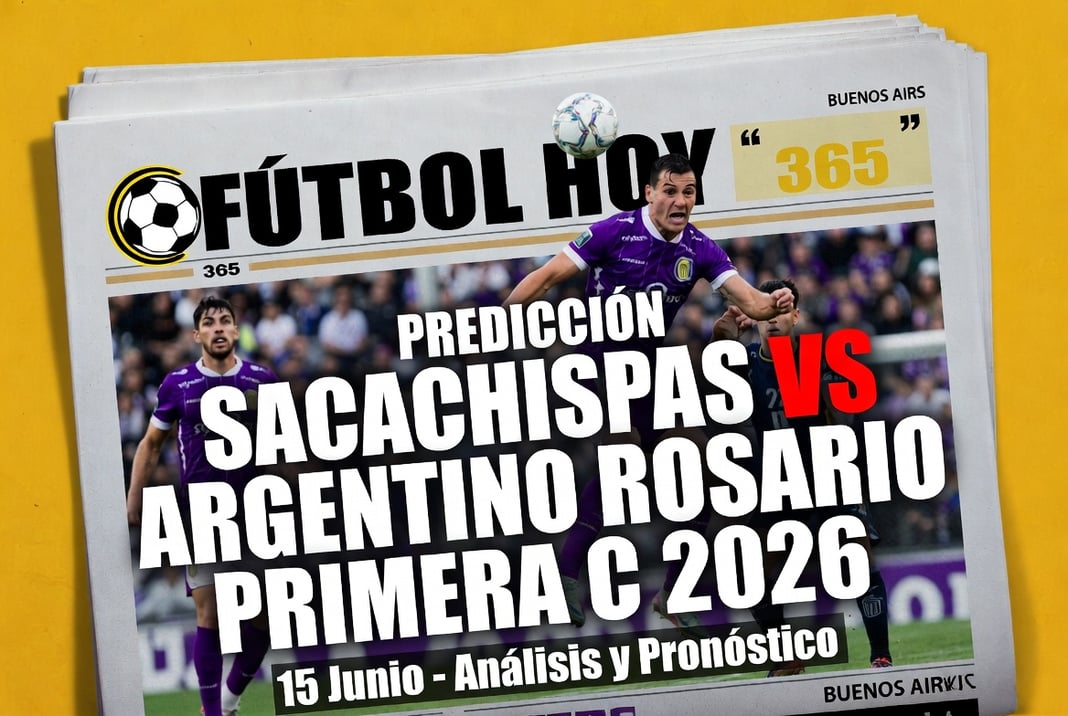 Prediccion Sacachispas vs Argentino Rosario Primera C 2026 15 Junio