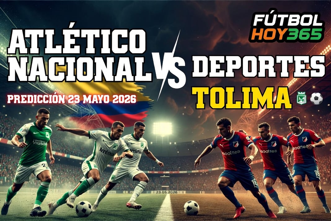 Atlético Nacional vs Deportes Tolima Prediccion 23 Mayo 2026