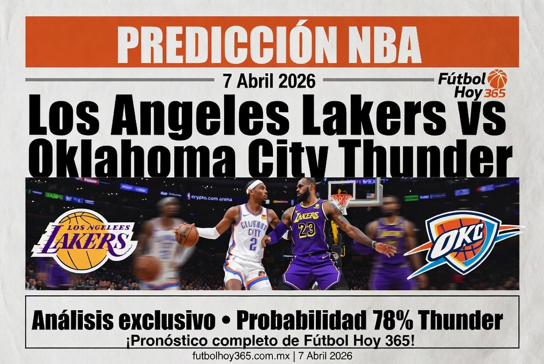 Predicción NBA Los Angeles Lakers vs Oklahoma City Thunder 7 Abril 2026